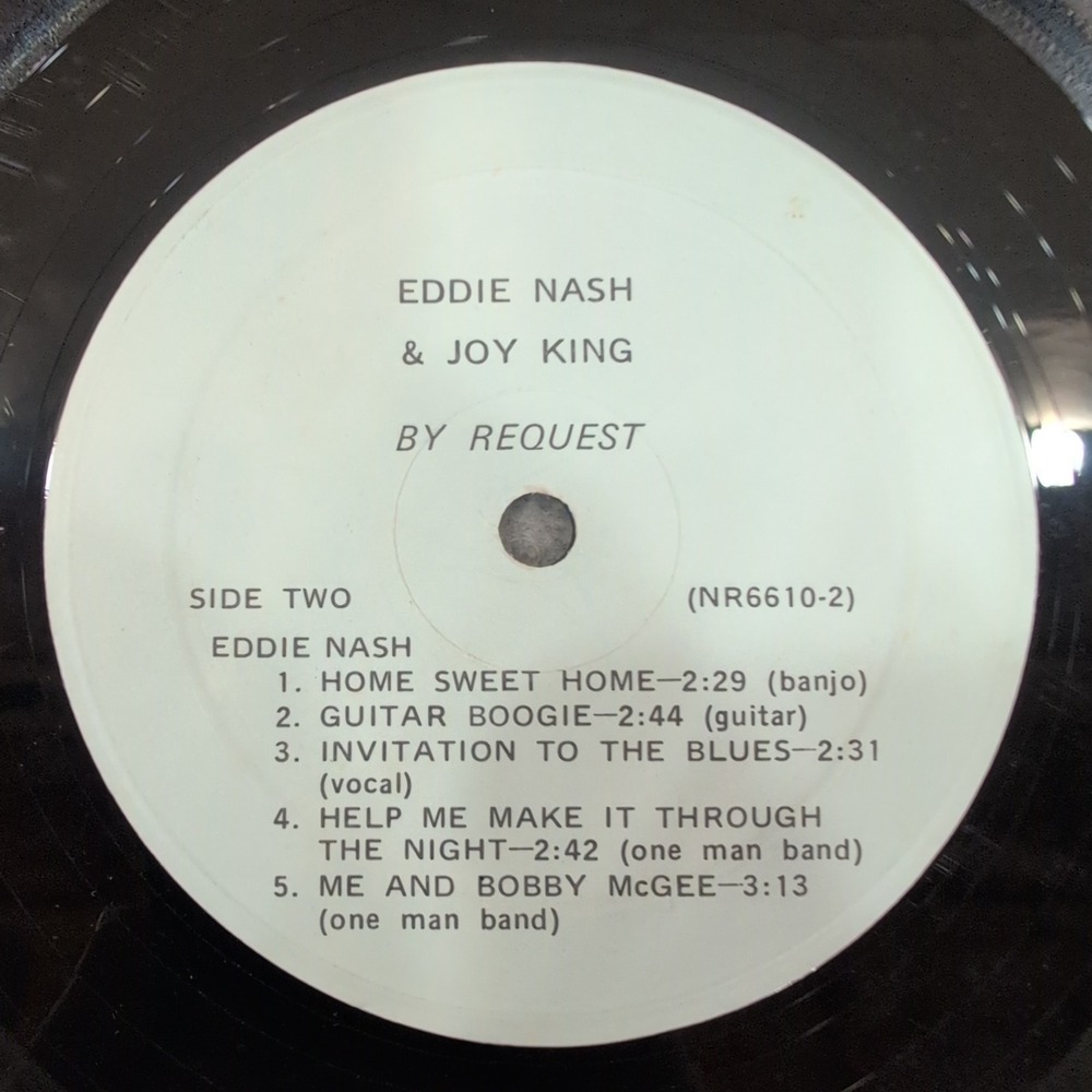 Eddie Nash & Joy King By Request Signed Vinyl LP Galaxie III NR6610-1 Country VG - Picture 6 of 8